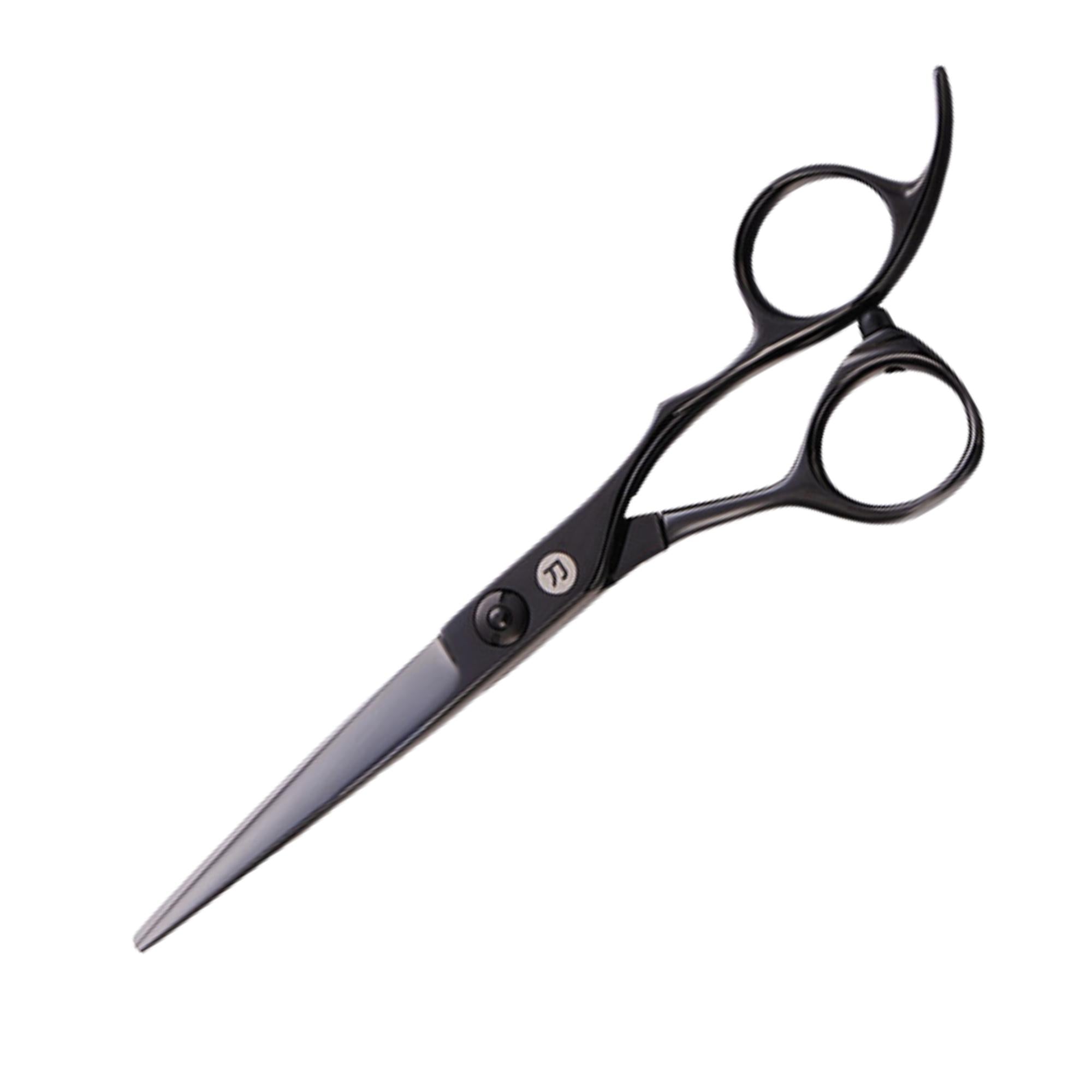 Nodachi 6.0 Hair Cutting Scissors Black Titanium Hair Shears