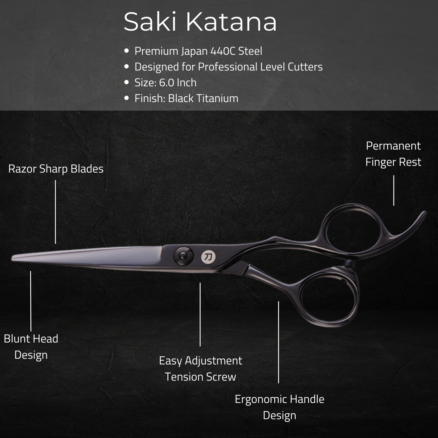 Saki Katana Hair Shears Set