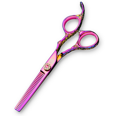 Saki Kohana Pink Hair Thinning Shears